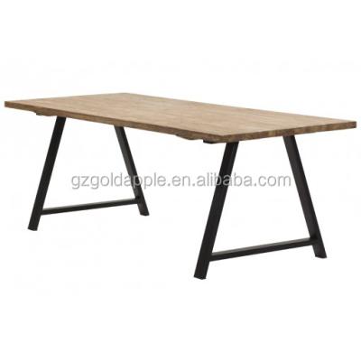 China Vintage modern solid ash wood dining table, restaurant wood table for sale