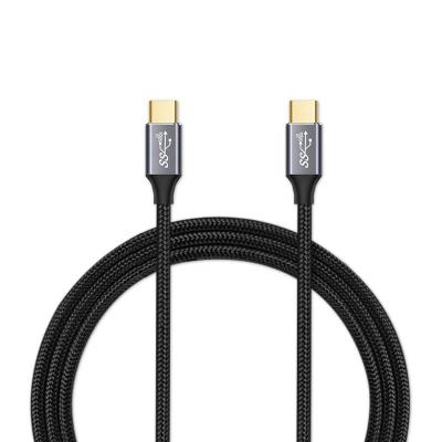 China Factory Sale Aluminum Alloy Safe Convenient Nylon Braid TYPE-C to TYPE-C 3.1gen2 Quick Charging Cable for sale