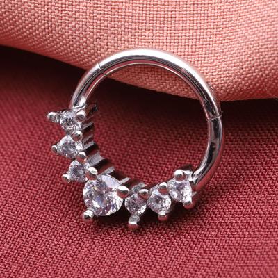 China New Trendy Fashion Men Women Nose Rings Septum Nose Jewelry Face Nose Ring Piercing Surgical Steel for sale