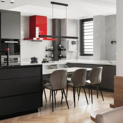 China Modern Simple Design Melamine Plywood Kitchen Unit With Wall Cabinets for sale