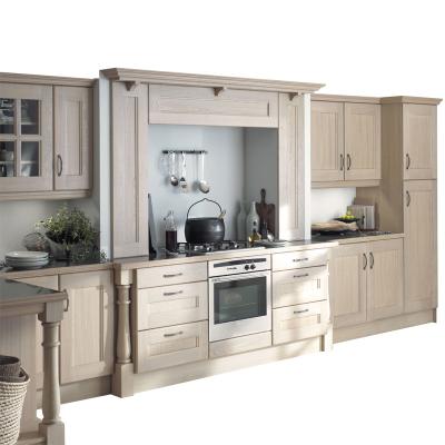 China Foshan Modern Kitchen Factory Custom Modern Solid Wooden Knock Down Kitchen Pantry for sale