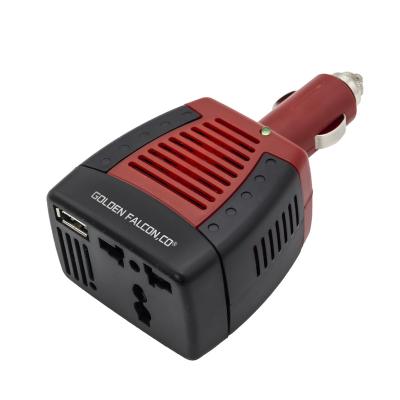 China Mini car 150W power inverter DC to AC 12V to 110V 220V with one plug one usb 185mm*100mm*50mm for sale