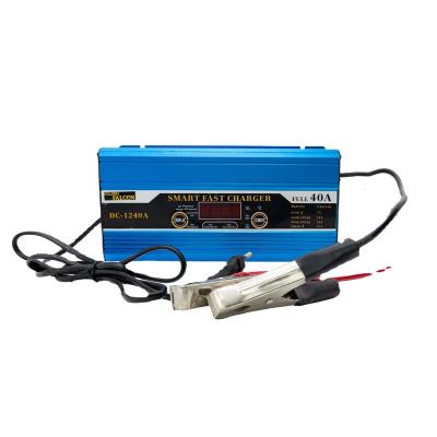 China Motorcycle 12V 40A Lead Acid Battery Charger Battery Charger Quick Charger With LCD Display QC2.0 for sale