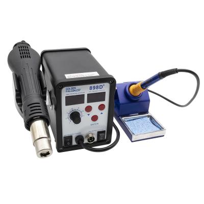 China Machinery Repair Shops 2 in 1 Desoldering Stations Air Gun Soldering Iron Hot Rework Soldering Station for Repair Mobile for sale