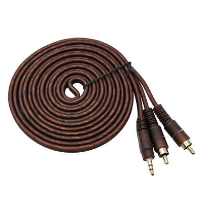 China COMPUTER Stereo to Dual RCA Male to Male Audio Cable 3M 3.5mm to Dual RCA for Amplifier PC Laptop for sale