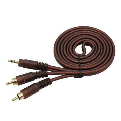 China COMPUTER High Quality audio cable 1.5M Stereo to dual RCA male to male 3.5mm to two RCA for amplifier for sale