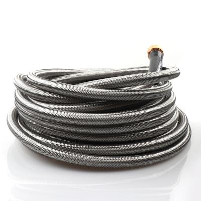 China Stainless Steel Anti-UV Flexible Garden Hose Metal Irrigation Garden Hose Water Expandable Hose for sale