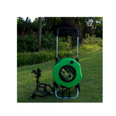 China Garden Irrigation Caddy Adjustable Automatic Garden Hose Reel Storage Plastic Trolley for sale