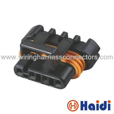 China Black Plastic Wire Automotive Pin Connector Waterproof Female 4  Pin 12162144 for sale