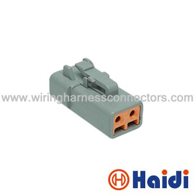 China TE / Deutsch Automotive PA66 GF30 Connectors Sealed With Brass Terminal DTP06-2S for sale