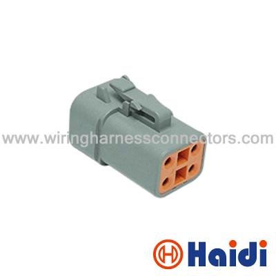 China Male 4 Pin PA66 + GF Housing ECU Harness Sealed Automotive Connectors DTP06-4S for sale