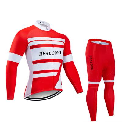 China Breathable Factory Customized High Quality Colorful Team Cycling Wears Cycling Jersey Long Sleeve Bike Wear for sale