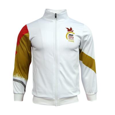 China Hot Sale Custom Sublimated Jacket Antibacterial Embroidered Logo Design Men's Sport Baseball Training Jackets for sale