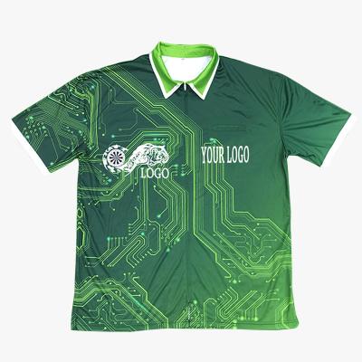 China Factory Wholesale Anti-pilling Sublimation Custom Men's T-shirt Logo Polo Printed T-shirt for sale