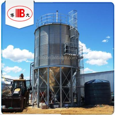 China Bulk Grain Storage Silo Bin Corn / Wheat Galvanized Steel Silo, Grain Storage Steel Hot Galvanized Steel Plate Used, Used CN; ZIBO, SHANDONG for sale