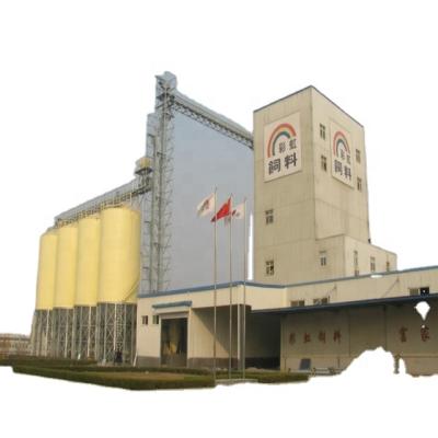 China Grain storage bulk bucket elevator for feed grain steel silo with chain conveyor on walkway for sale for sale