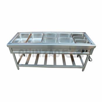 China 201 Commercial Hotel Equipment Stainless Steel 5 Pan Electric Bain Marie for sale