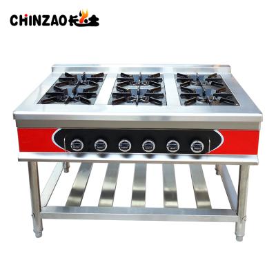 China Hot Selling Stainless Steel Industrial Gas Cooker Burner Free Standing Gas Stove for sale