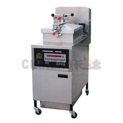 China Computer control panel PFE-600 with oil pump small pressure commercial electric fryer for fast food for sale