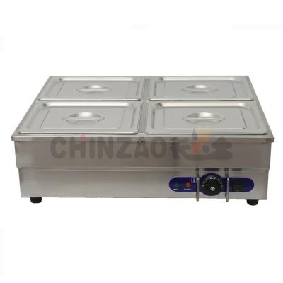 China Stainless Steel 201 Hot Sales 4 Pan Electric Stainless Steel Bain Marie for sale