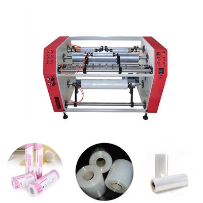 China Food Factory Price PVC Stretch Cling Film Slitter Rewinder Machinery for sale