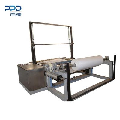 China Food Factory Price Automatic Non Woven Fabric Parent Roll Cutting Machine And Rewinder for sale