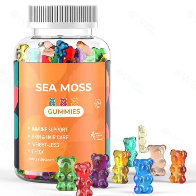 China Natural sea moss gummies private label strawberry seamoss gummies candy for sale