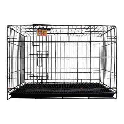 China Breathable Pet Cage and Pet House Dog Settlements with Folding Tray Metal Dog Cage on Hot Sale for sale