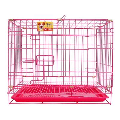 China Breathable Small Size Folding Indoor Pet Cage Iron Dog House Or Transport Pet Cage Dog Kennel for sale