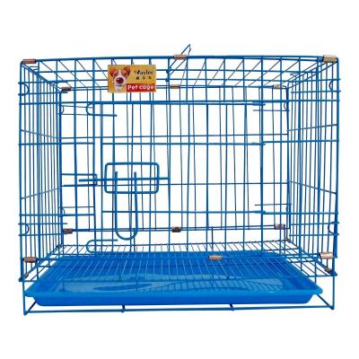 China Bold Folding Wire Teddy Cage Dense Net Breathable Pet Dog Cage China Supplier Iron Cage Class S 47x30x38cm D401 for sale