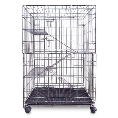 China Hot Selling Breathable Cat Cages Collapsible Carriers Cage Veterinary for sale