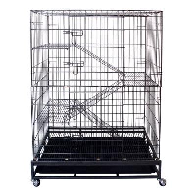 China Wholesale Supplier Metal Folding Iron Dogs Parrot Folding Material Bird Cages Breathable for sale