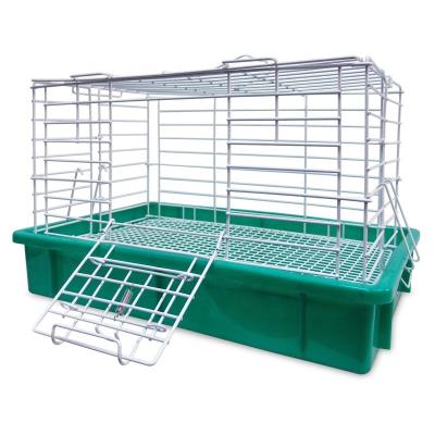 China Rabbit Cage Rabbit Hutch Small Animal Pet House Breathable Square Poultry Carriers for sale