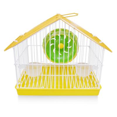 China Portable Breathable Metal Travel Hamster Transport Cage With Wheels Pet Carrier Working House For Small Animal China for sale