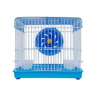 China Breathable Small Hamster Pet Cages With Exercise Wheels And Super-quiet Food Bowl for sale