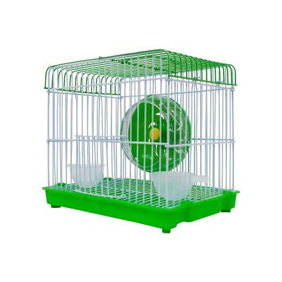 China Hot Selling Breathable Iron And Plastic Materials Pet Hamster Cage Small Animal House for sale