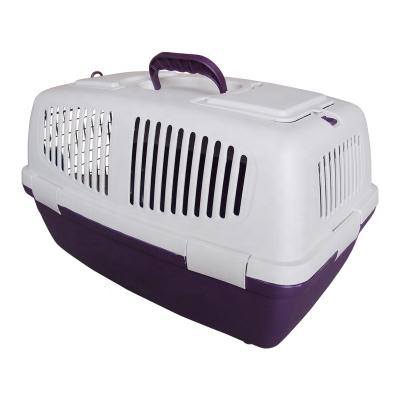 China Portable Breathable Plastic Pet Dog Cat Animal Carrier Pet Air Carrier Flight Travel Outdoor Box for sale