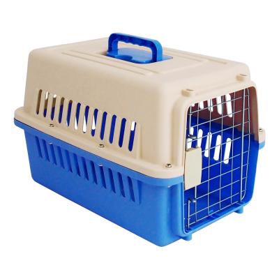 China Breathable manufacturers supply high quality small size wholesale plastic pet cage carriers air carrier for sale