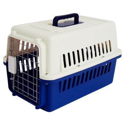 China Breathable Box Dog Travel Cage Large Plastic Cat Air Transport Carrier Portable Pet Chamber for sale