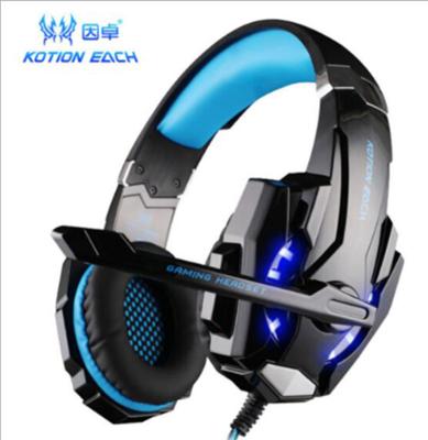 China KOTION EACH Headband Gaming G9000 Stereo Headset With LED Light For PS4, PC, Xbox One Controller Hot Selling Products for sale