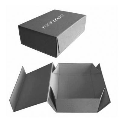 China Handmade Custom Logo Packaging Present Rigid Paper Empty Folding Gift Boxes for sale