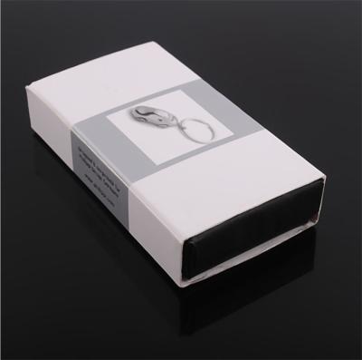 China Handmade luxury packaging custom logo keychain box with FOAM for sale