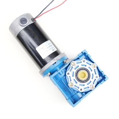 China Manufacturer GW80170-040 totally enclosed professional high quality supply 12V 24V control all metal speed DC worm motor with encoder and hall brake for sale