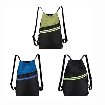 China Hg Anti-theft Factory Wholesale Waterproof Polyester Gym Sports Bag Custom Drawstring Backpack For Men And Women for sale