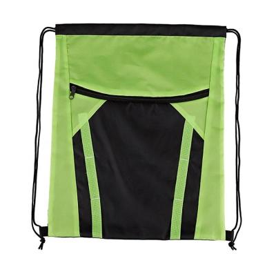 China Anti-theft Custom Logo Hg Anti-theft Custom Logo Large Capacity Polyester Drawstring Sports Drawstring Gym Backpack Promotional Printing Bag for sale