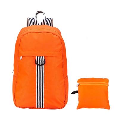 China Fashion Waterproof Custom Print Hg Foldable Outdoor Picnic Hiking Rucksack Ripstop Polyester Unisex Travel Backpacks for sale