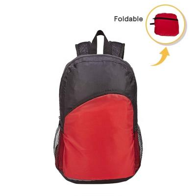 China Hg Factory Logo 190T Custom Waterproof Ripstop Polyester Waterproof Foldable Sports Backpack Bag For Travel Hiking for sale