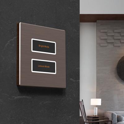 China Connecting Modern Room Control Unit Smart RS485 12V DC Click Switch Hotel Guest Room Control System Wall Switch for sale