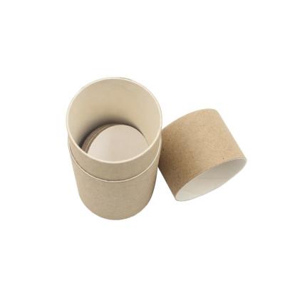 China Custom Disposable Kraft Pop Up Empty Balm Paper Tubes Packaging Eco Tube For Solid Perfume for sale