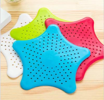 China Hot Selling Star Modern Modern Silicone Sink Drain Hair Catcher Bath Plug Catch Strainer Filter Shower For Bathroom Kitchen Toliet for sale